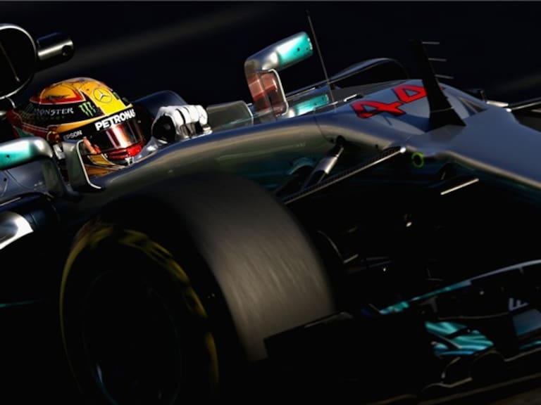 Lewis Hamilton durante el Gran Premio de Bakú. Foto: Getty Images