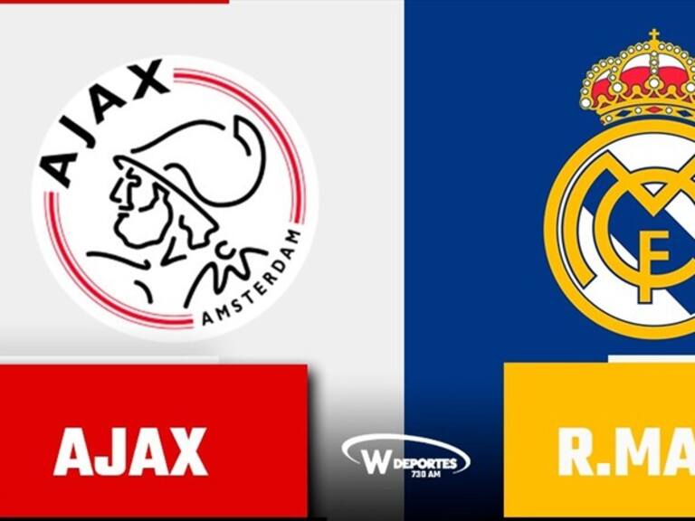Ajax vs Real Madrid en vivo por W Deportes . Foto: W Deportes