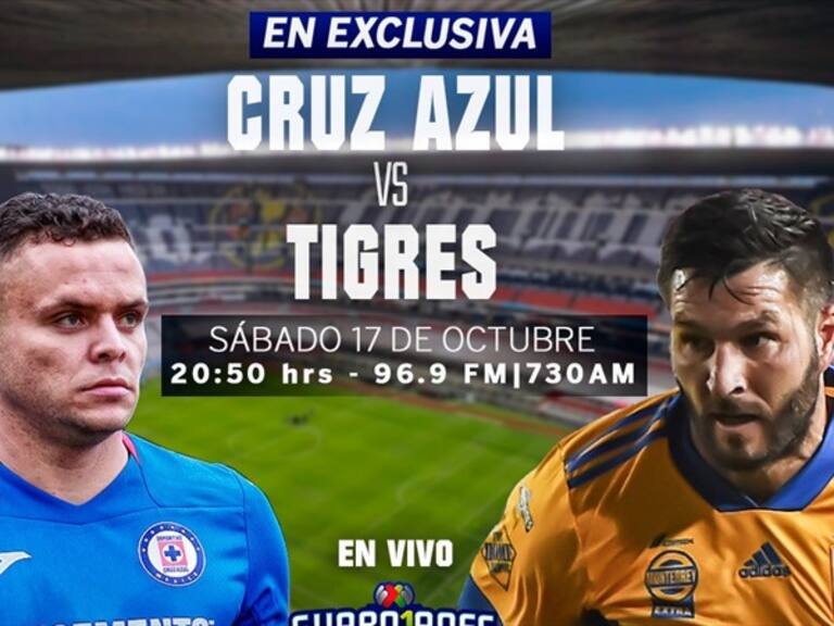 Cruz Azul vs Tigres. Foto: W Deportes