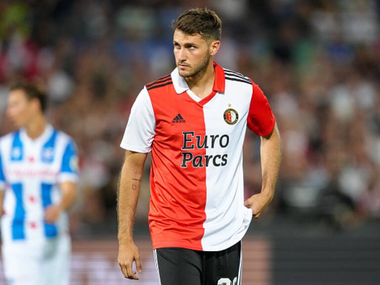 Santiago Giménez hizo su primer gol con el Feyenoord