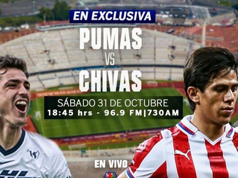 Pumas vs Chivas. Foto: Wdeportes