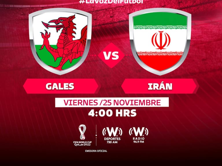 Gáles vs Irán en la jornada 2 de la Copa del Mundo de Qatar 2022