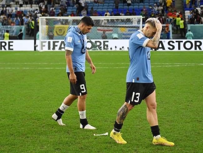 ¡Desgarrador! Las lagrimas de los jugadores de Uruguay al quedar fuera de la Copa del Mundo