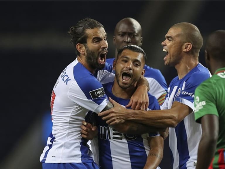 Jesús &#039;Tecatito&#039; Corona con Porto. Foto: FC Porto
