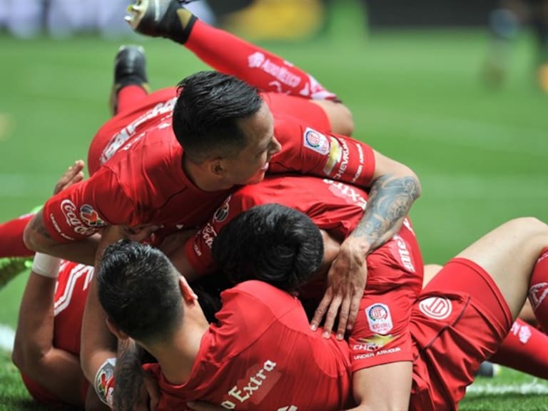 Toluca festejando un gol. Foto: Getty Images