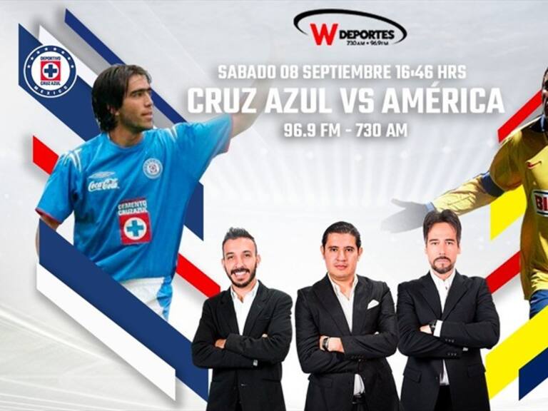 Cruz Azul vs América. Foto: W Deportes