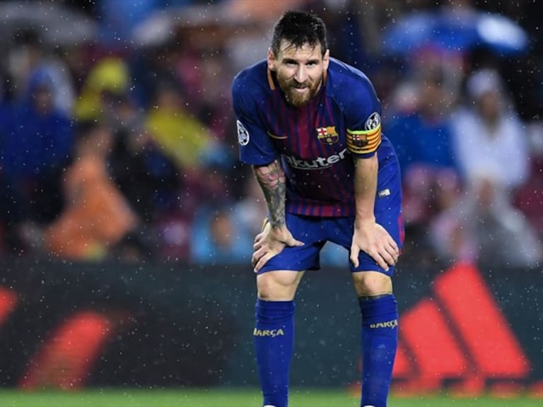 Leo Messi se lamenta tras una jugada del Barcelona. Foto: Getty Images