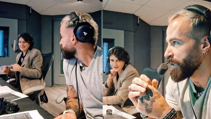 Marc Crosas y Lola del Carril coquetearon en pleno partido del mundial de clubes y las redes sociales no los perdonaron