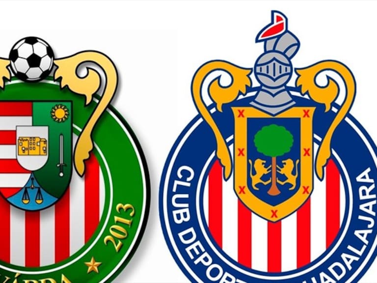 Logo de las Chivas y el Kisvarda. Foto: W Deportes
