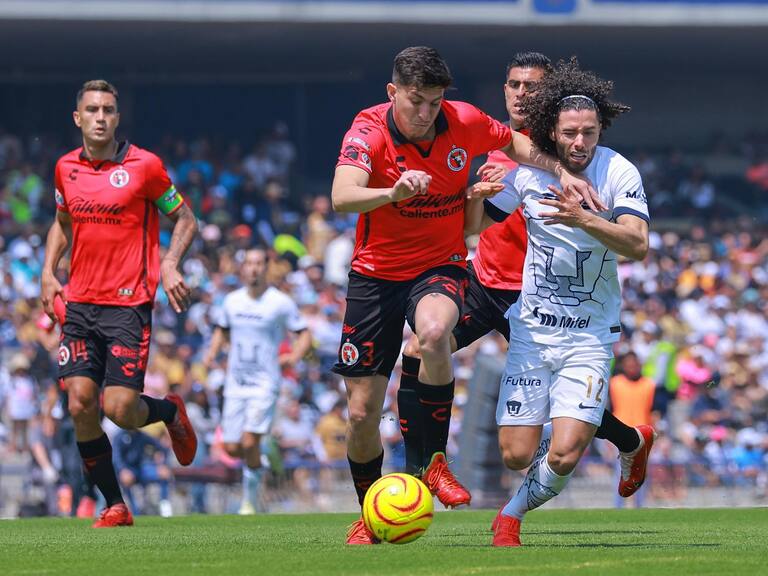 Pumas y Xolos reparten puntos, tras una fiesta de goles