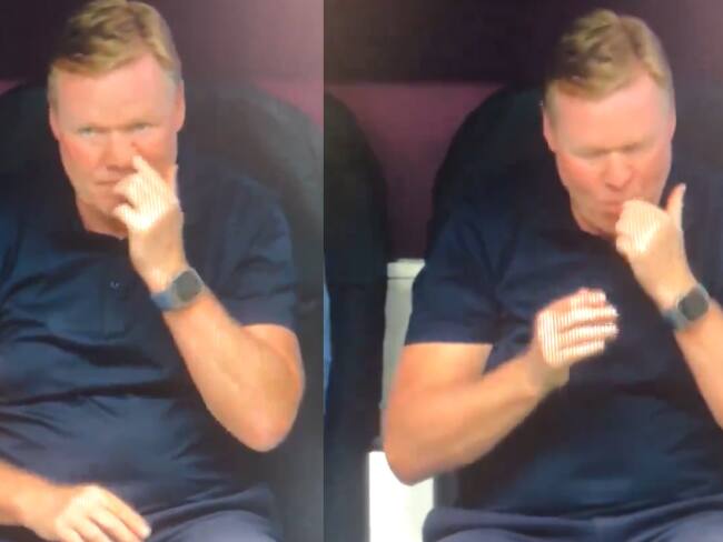 Ronald Koeman se hace viral en plena Eurocopa tras comerse un moco