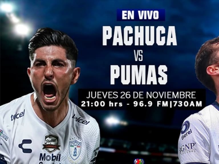 Pachuca vs Pumas. Foto: Wdeportes