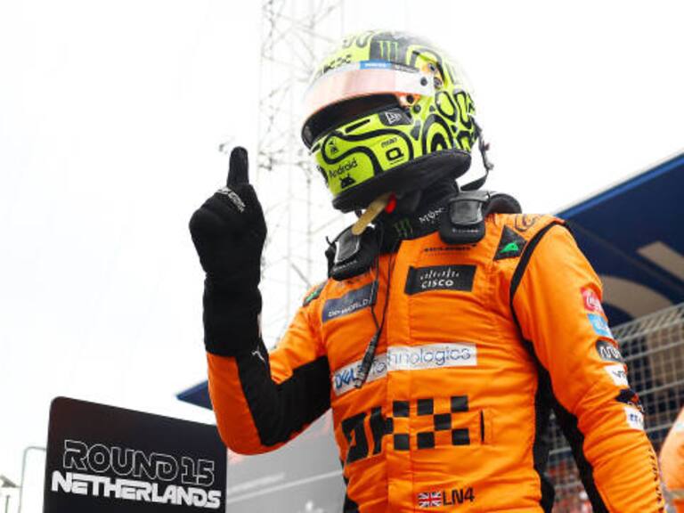 Lando Norris gana el GP de los Países Bajos; “Checo” Pérez termina en sexto lugar
