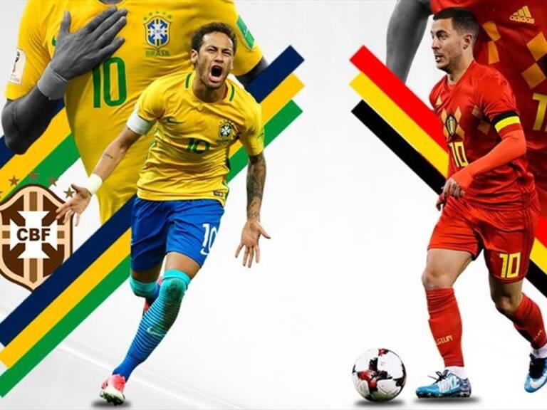 Brasil vs Bélgica. Foto: W Deportes