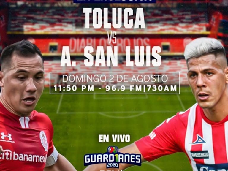 Toluca vs San Luis. Foto: W Deportes