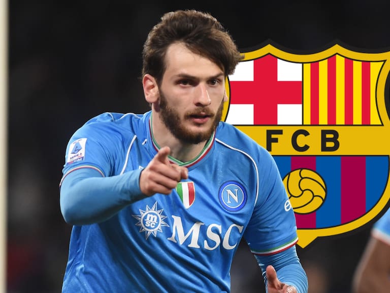 Khvicha Kvaratskhelia posible transferencia al Barcelona