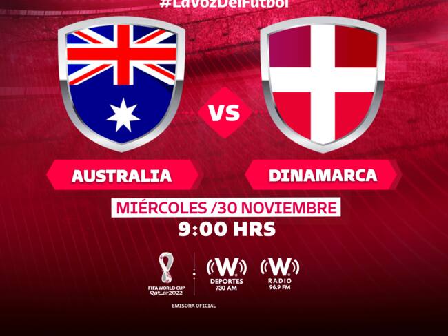 Dinamarca vs Australia: EN VIVO online, Jornada 3, Grupo D, Copa del Mundo de Qatar 2022