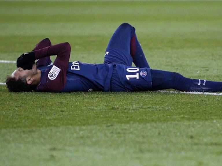 Neymar al momento de lesionarse . Foto: Getty Images