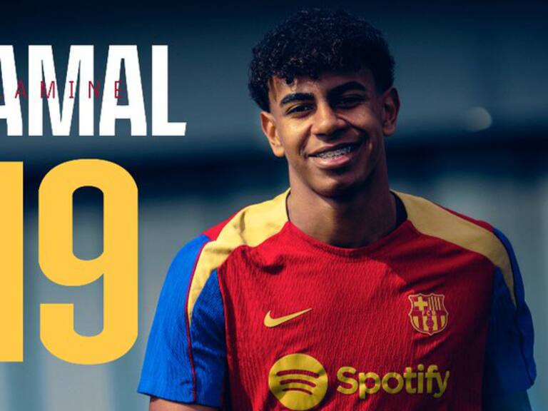 Lamine Yamal cambió de número en el Barcelona