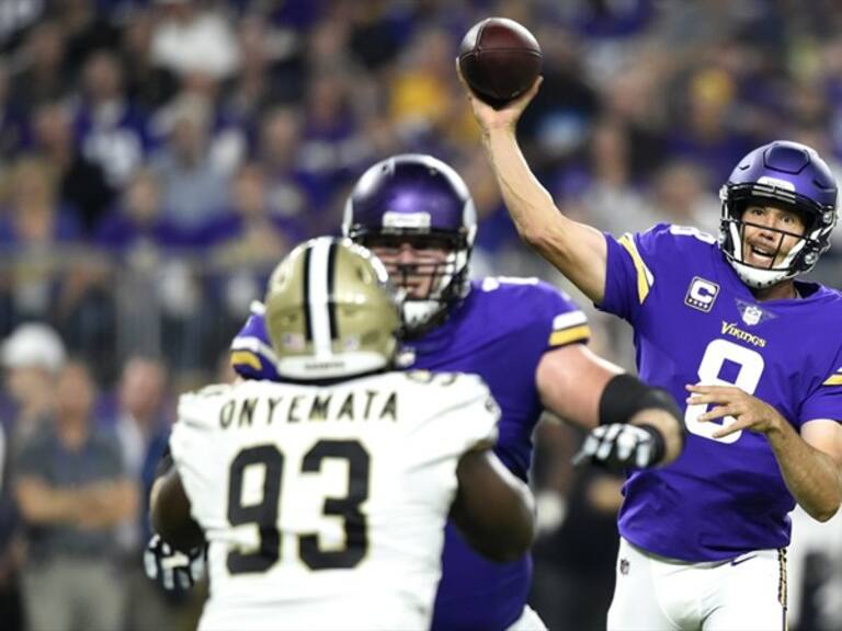 Sam Bradford comandó la victoria de los Vikings. Foto: Getty Images