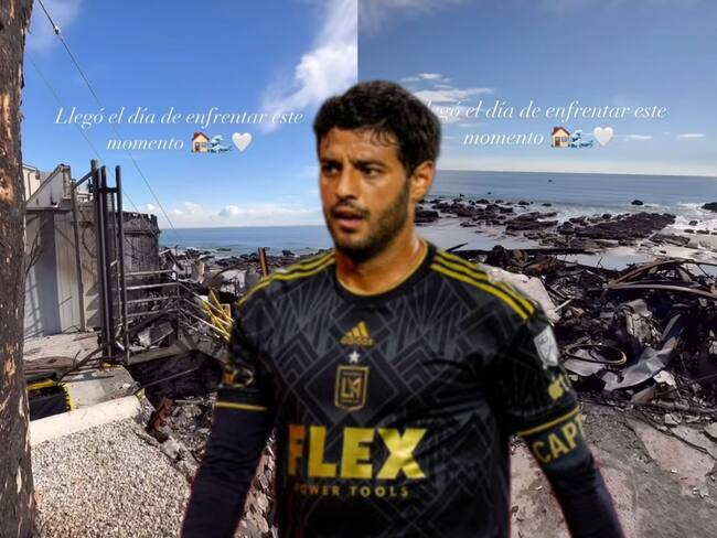 Así quedó la casa de Carlos Vela tras los incendios en California