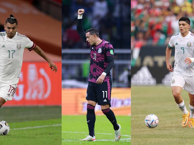 Raúl Jiménez, Rogelio Funes Mori y Tecatito Corona