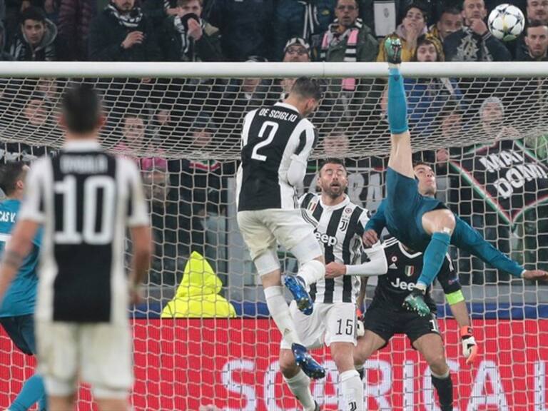 Momento de la chilena de Cristiano Ronaldo. Foto: Getty Images