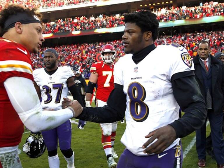 Mahomes vs Jackson. Foto: GettyImages