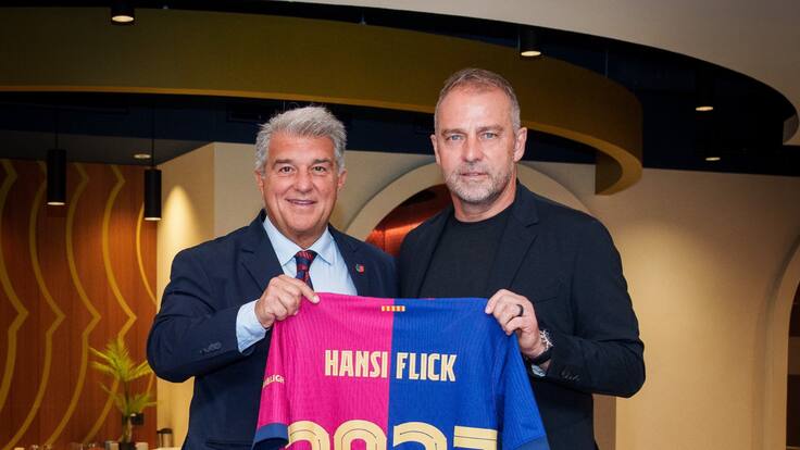 Hansi Flick llegó a un acuerdo con el Barcelona y renueva contrato hasta 2027