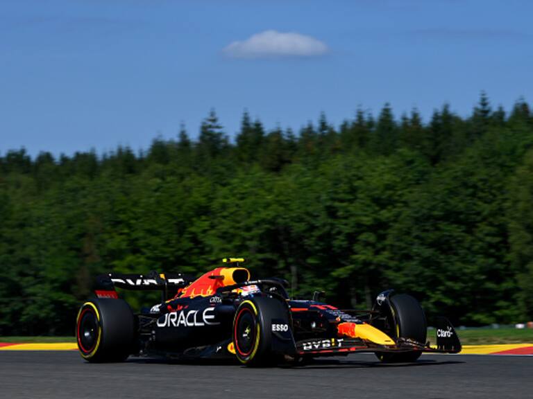 Checo Pérez quedó segundo en Bélgica