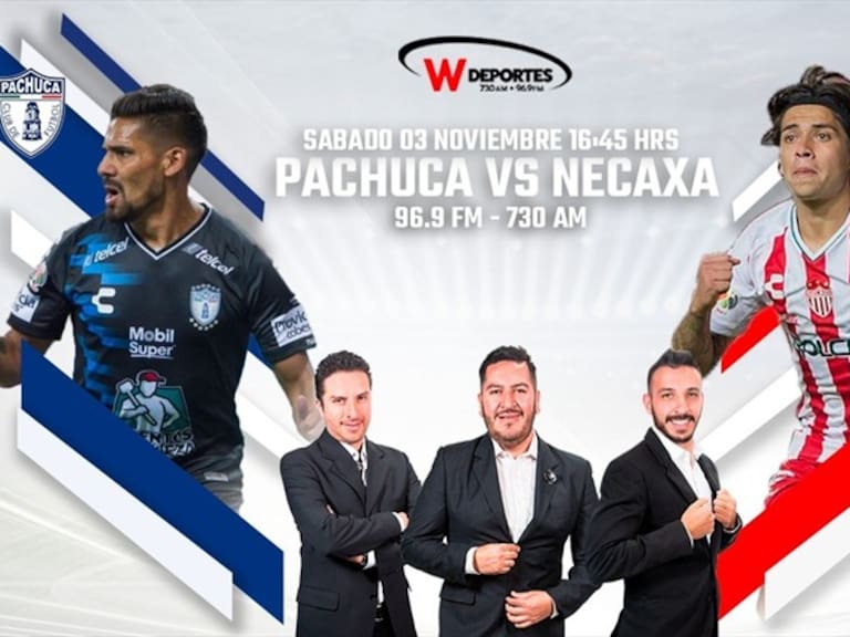 Pachuca vs Necaxa. Foto: W Deportes