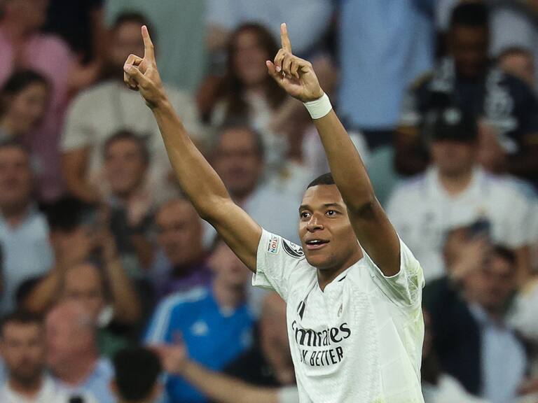Kylian Mbappé con el Real Madrid