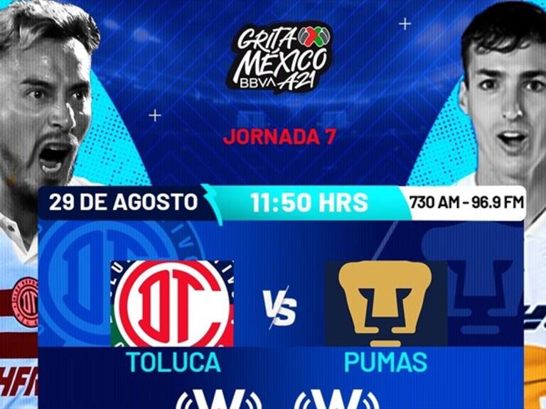 Toluca vs pUMAS. Foto: wdeportes