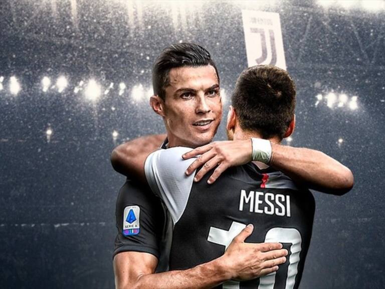 Messi y Cristiano juntos. Foto: W Deportes