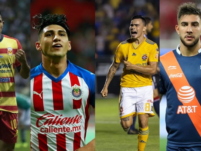 Lucas Cavallini, Alan Pulido, Lucas Zelarayán, Edison Flores. Foto: Getty Images y Mexsport