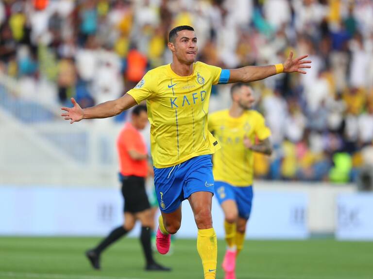 Cristiano Ronaldo celebrando gol con Al Nassr