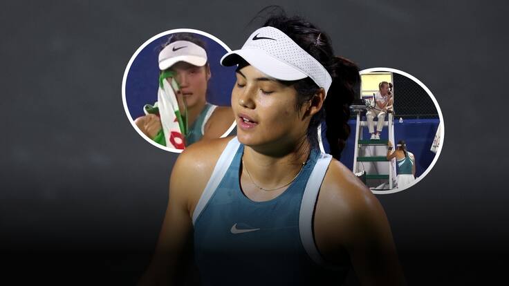 La tenista Emma Raducanu llora en pleno partido al identificar a su acosador en las gradas VIDEO