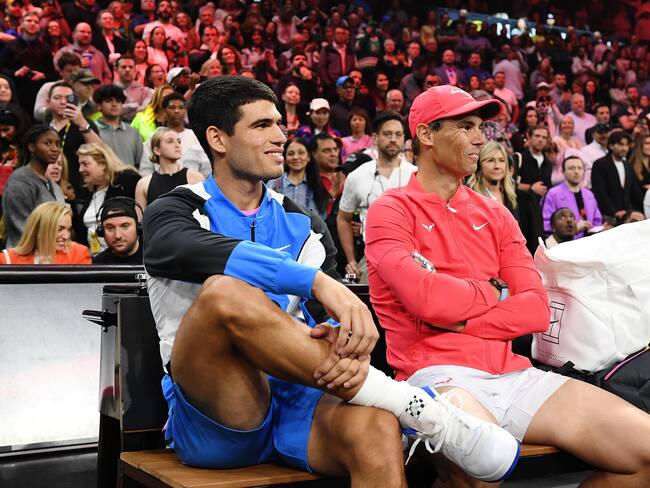 Rafael Nadal y Carlos Alcaraz juntos en los Juegos Olímpicos de París