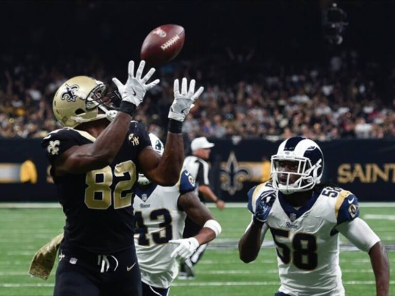 Santos vs Rams . Foto: Twitter New Orleans Saints