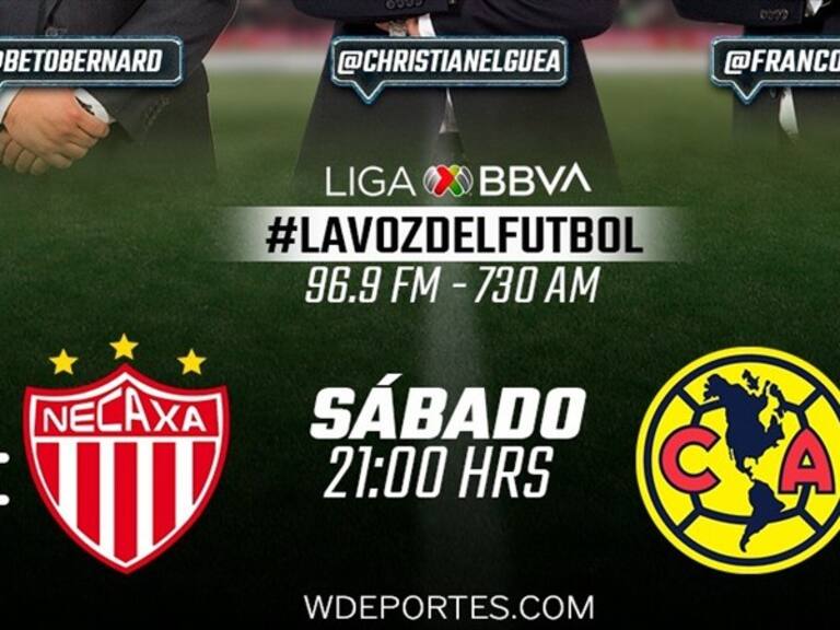 Necaxa vs America en vivo. Foto: W Deportes