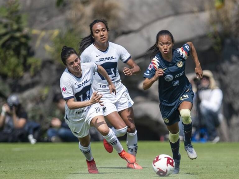 Pumas vs América femenil. Foto: Mexsport