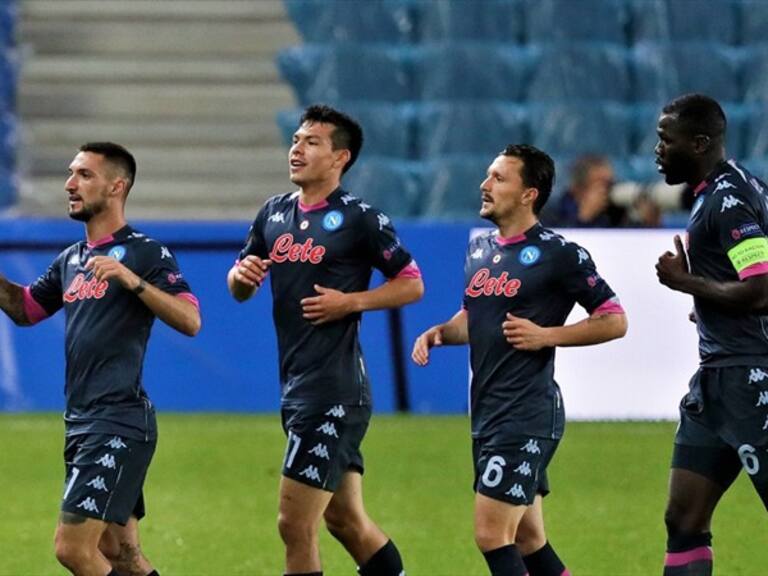 Napoli de Hirving Lozano. Foto: Getty Images