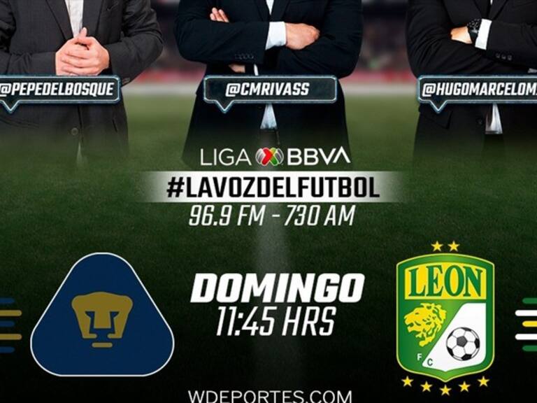 Pumas vs León en vivo . Foto: W Deportes
