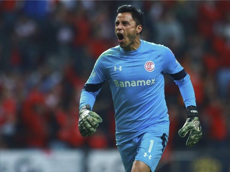 Alfredo Talavera celebrando gol de Toluca . Foto: