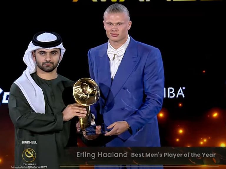 Erling Haaland ganó el premio a mejor jugador del 2023