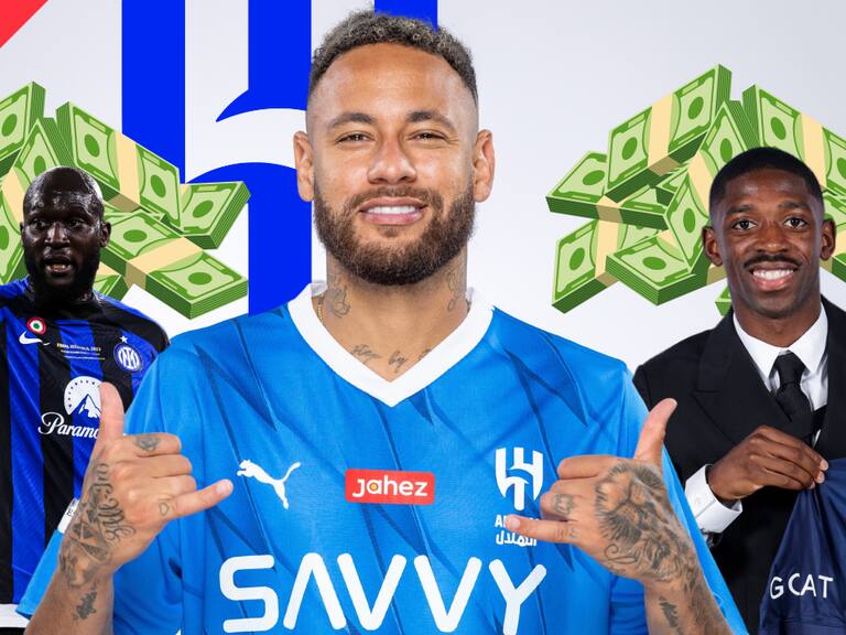 Neymar JR, Romelu Lukaku y Ousmane Dembélé