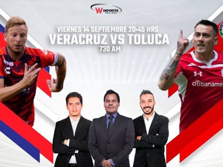 Veracruz vs Toluca . Foto: W Deportes