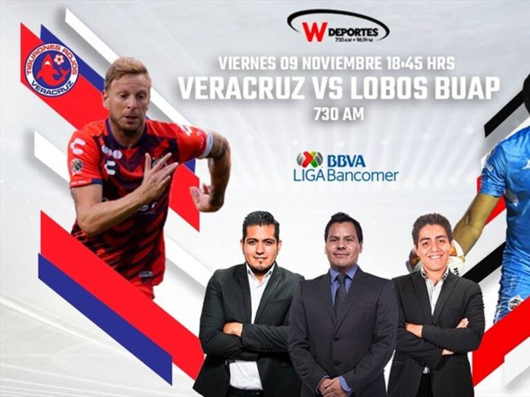 Veracruz vs Lobos BUAP en vivo online. Foto: W Deportes