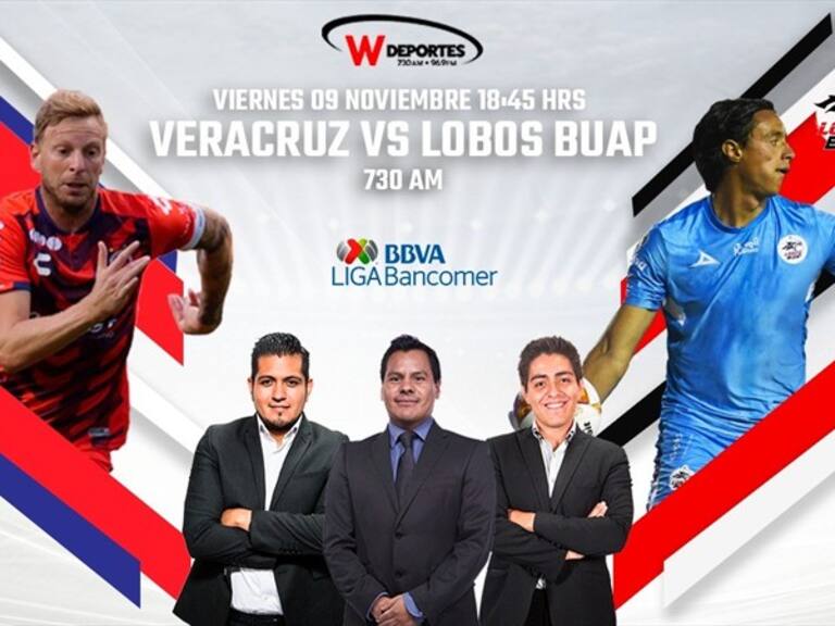 Veracruz vs Lobos BUAP en vivo online. Foto: W Deportes