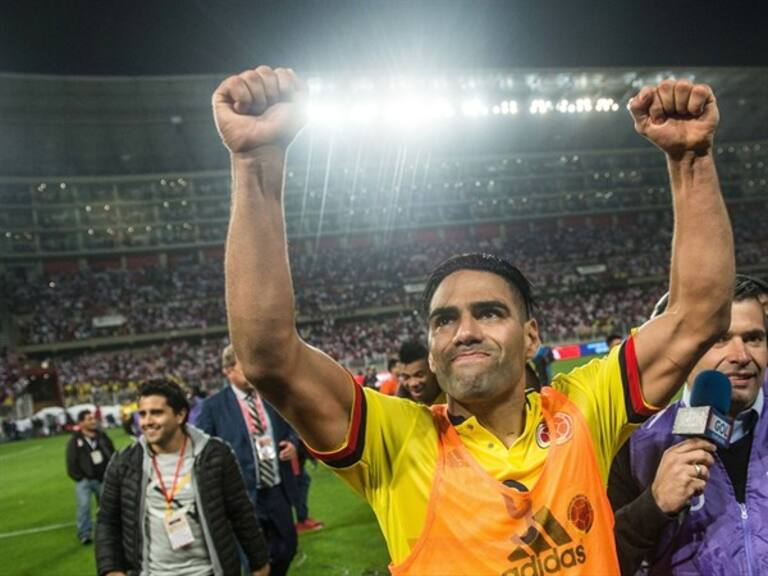 Radamel Falcao festejando el pase a la Copa del Mundo. Foto: Getty Images